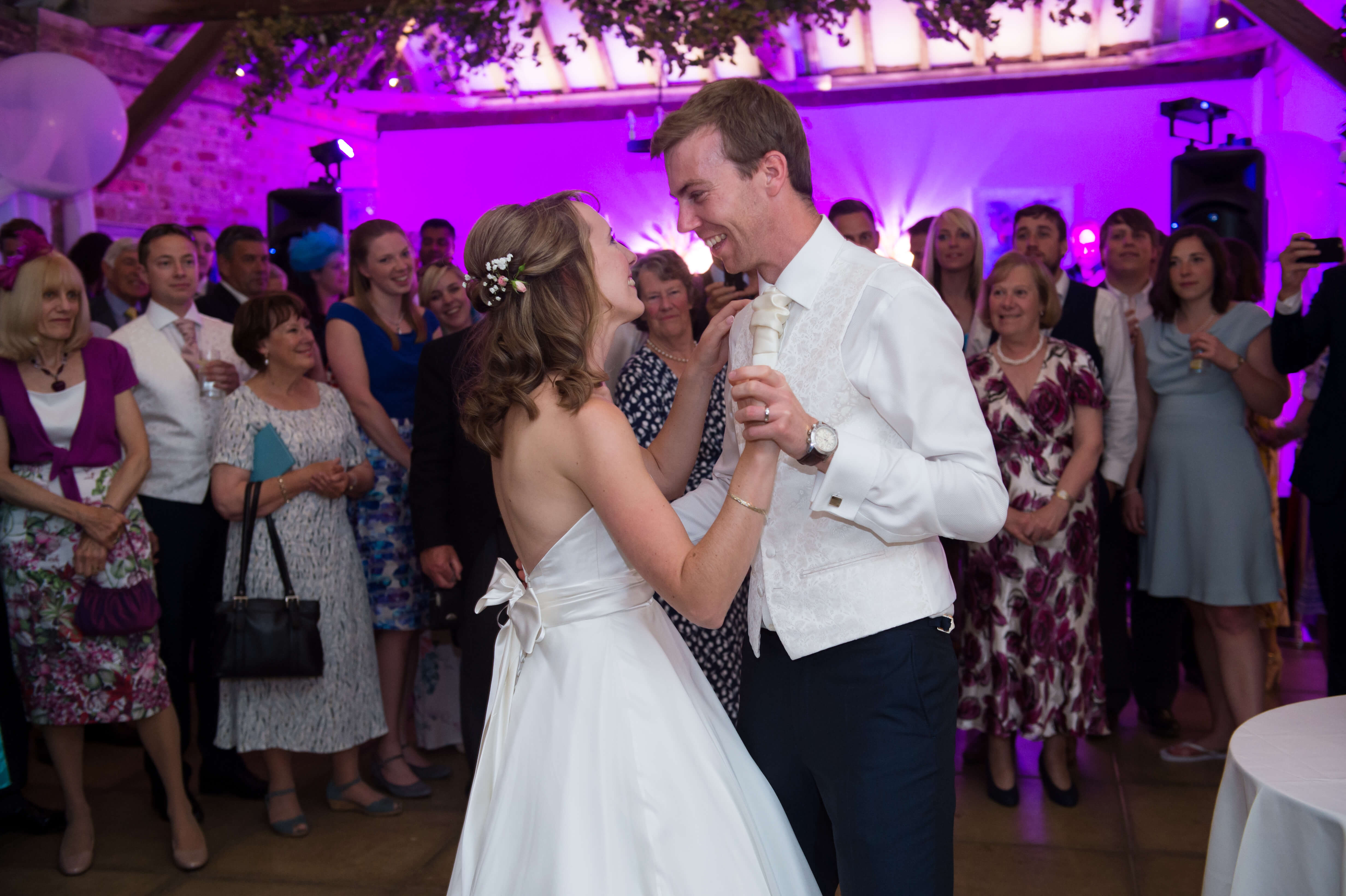 The bride and grooms first dance at Chenies Manor House 